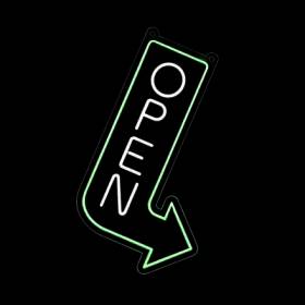 OPEN neon sign