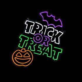 Trick or Treat neon sign